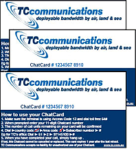 TC Chat cards